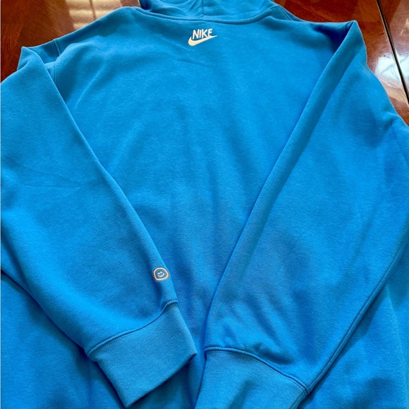 **NWOT*** Nike Men’s Sportswear Blue Pullover Hoodie with Orange Nike Logo -2X - Picture 8 of 11